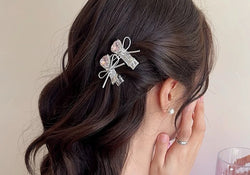 Kawaii Crystal Hair Clips for Girls – Cute Star, Butterfly, Heart, Bow, Flower Barrettes – Korean Style Metal Hair Accessories