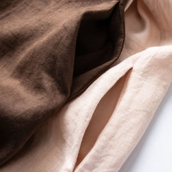 Natural Linen V-Neck Midi Dress with Pocket Elegant Summer Short Sleeve Vintage Loose Fit A-Line Sundress