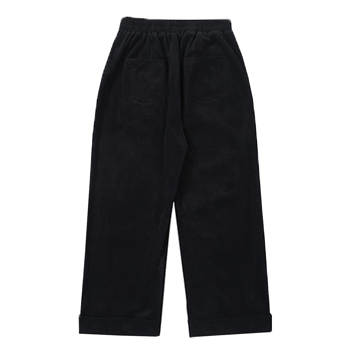Cute Girl's Cat Paw Embroidery Corduroy Trousers Leg Pants Cropped Pants