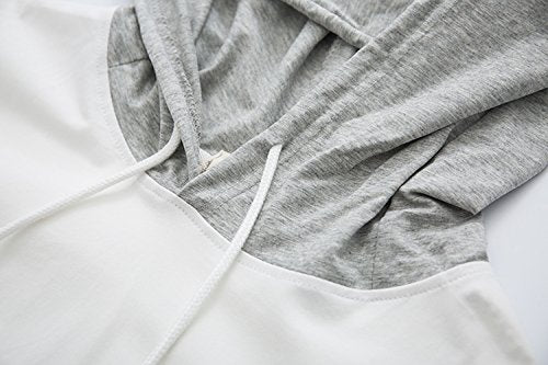 Kawaii Cat Ear Hoodie T-Shirt for Women Japanese Style Half Sleeve Cute Anime Top