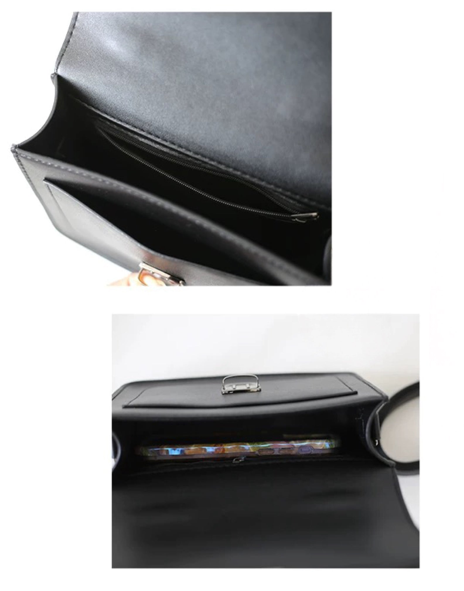 Sweet Punk Bow Crossbody Satchel Harajuku JK Uniform Style Messenger Bag with Heart Charms