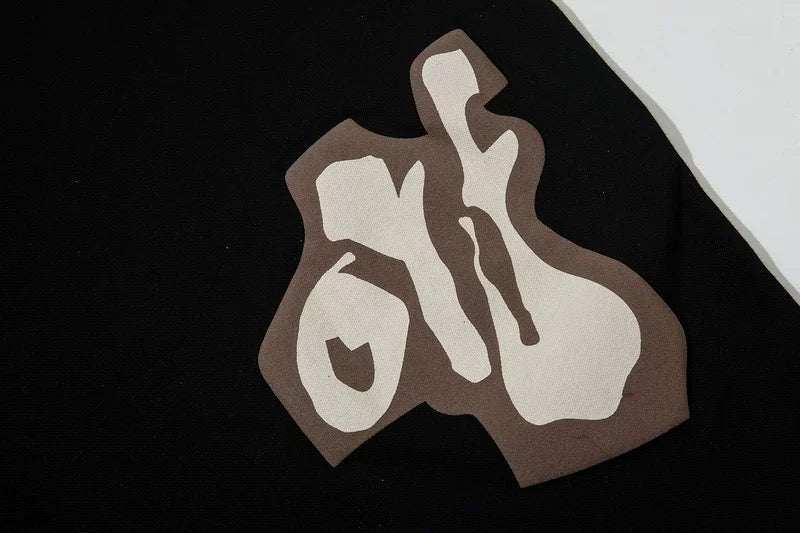 Oversized Streetwear Cartoon Pixel T-Shirt Unisex Hip Hop Graphic Tee Cotton Loose Fit Couple Shirt