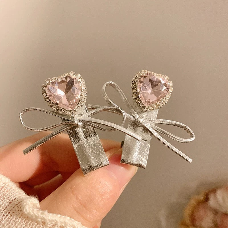 Kawaii Crystal Hair Clips for Girls – Cute Star, Butterfly, Heart, Bow, Flower Barrettes – Korean Style Metal Hair Accessories