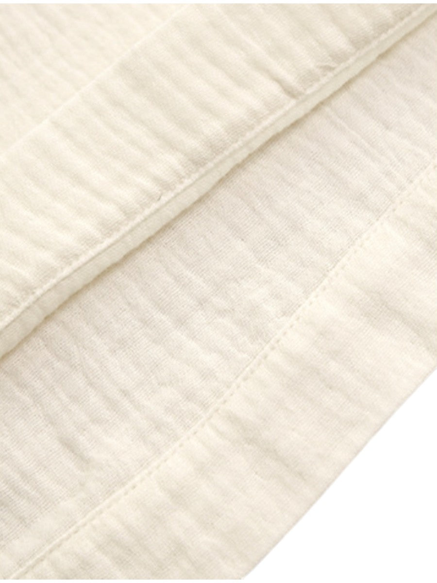 Soft Cotton Gauze Sleep Dress Beige Loose Kaftan Nightgown V Neck Loungewear Home Wear