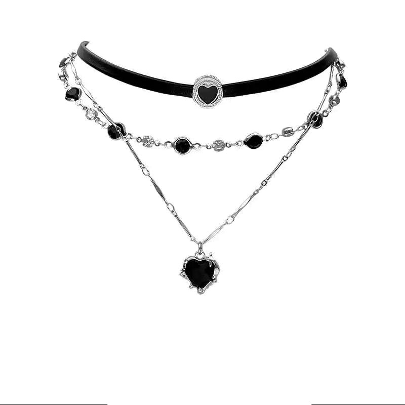 Minimalist Irregular Gothic Butterfly Chain Necklace Safety Pins Punk Emo Layered Choker Futuristic Silver Statement