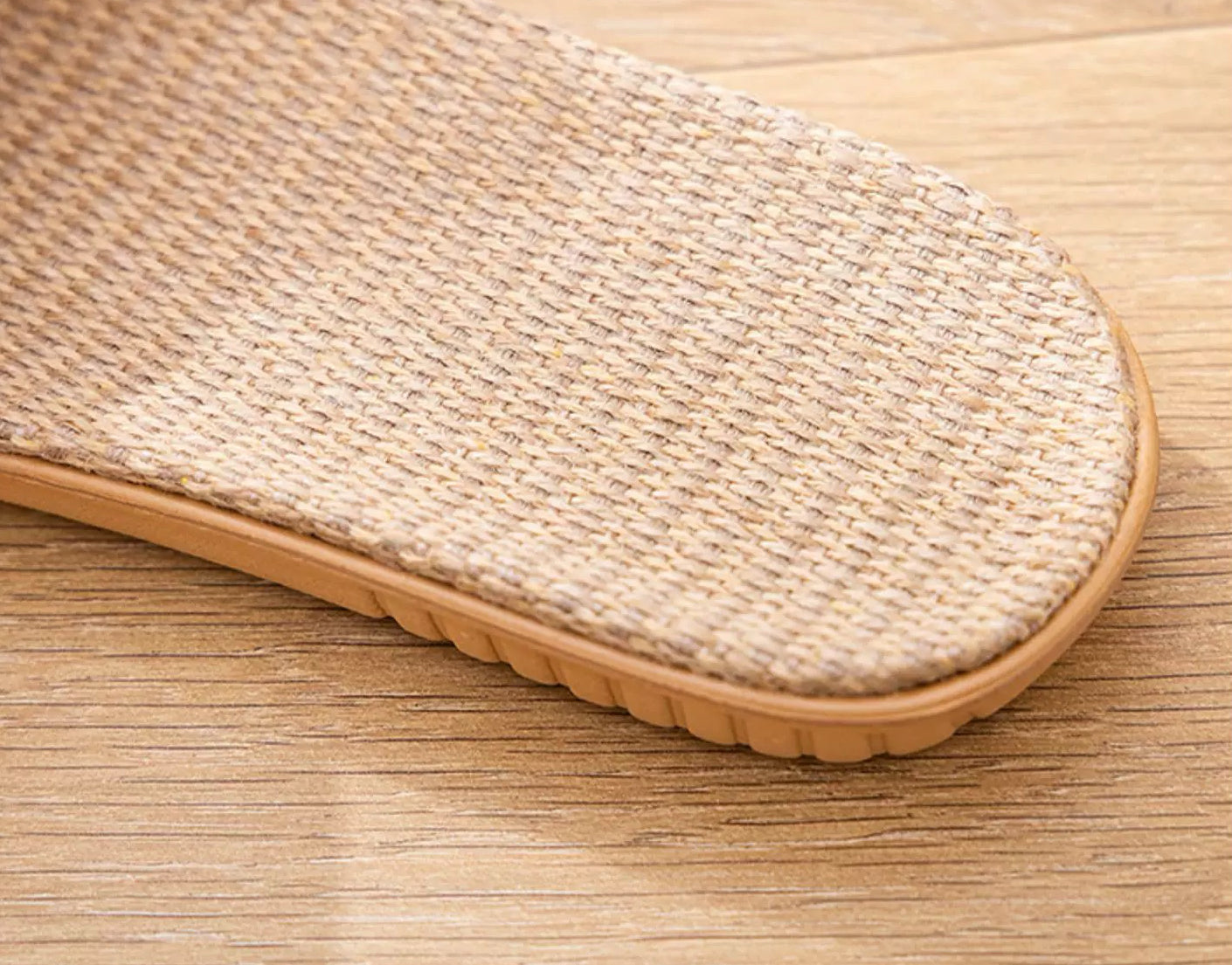 Cute Indoor Linen Slippers with Big Bow Breathable Anti-Slip Summer Home Slides for Women