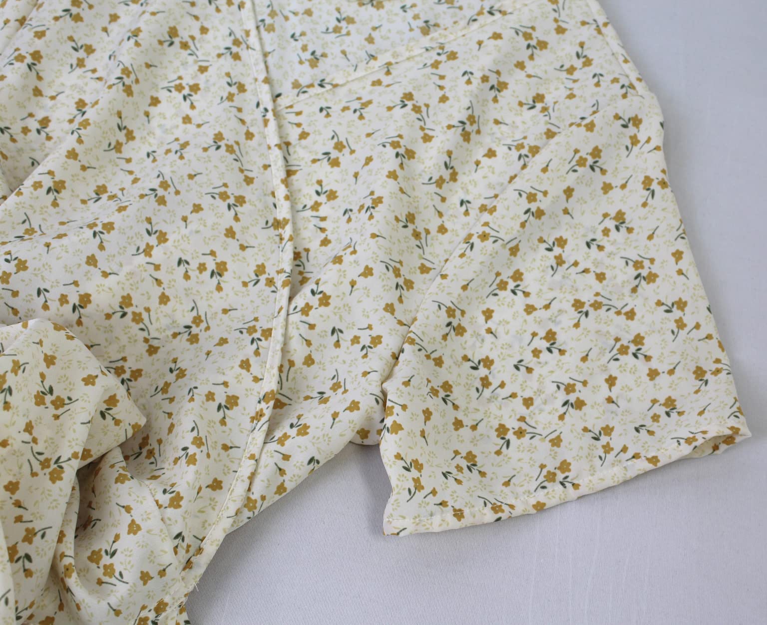 Vintage Floral Wrap Maxi Dress for Women Summer Short Sleeve Elegant Boho Dresses with Belted Waist