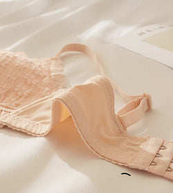 Sweet Lace Wireless Bra Set for Teen Girls Push Up Cotton Lingerie No Steel Ring