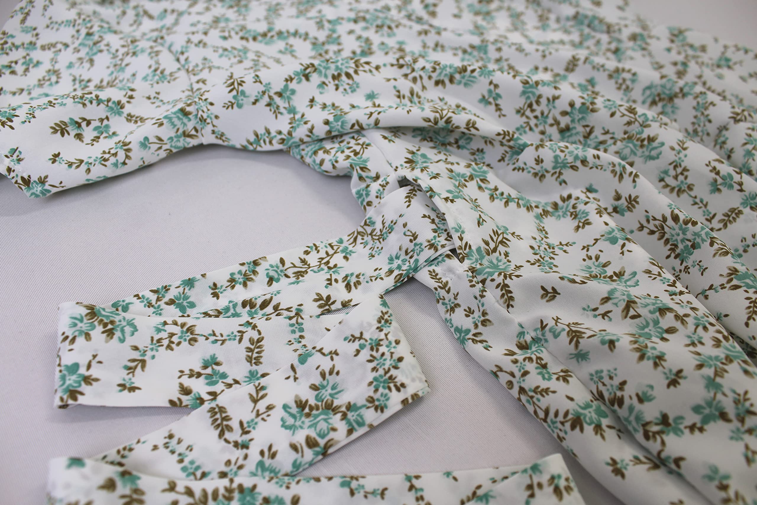 Vintage Floral Wrap Maxi Dress for Women Summer Short Sleeve Elegant Boho Dresses with Belted Waist