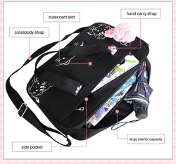 Kawaii Cat Paw Canvas Tote Bag Cute Japanese Style Shoulder Bag for Girls