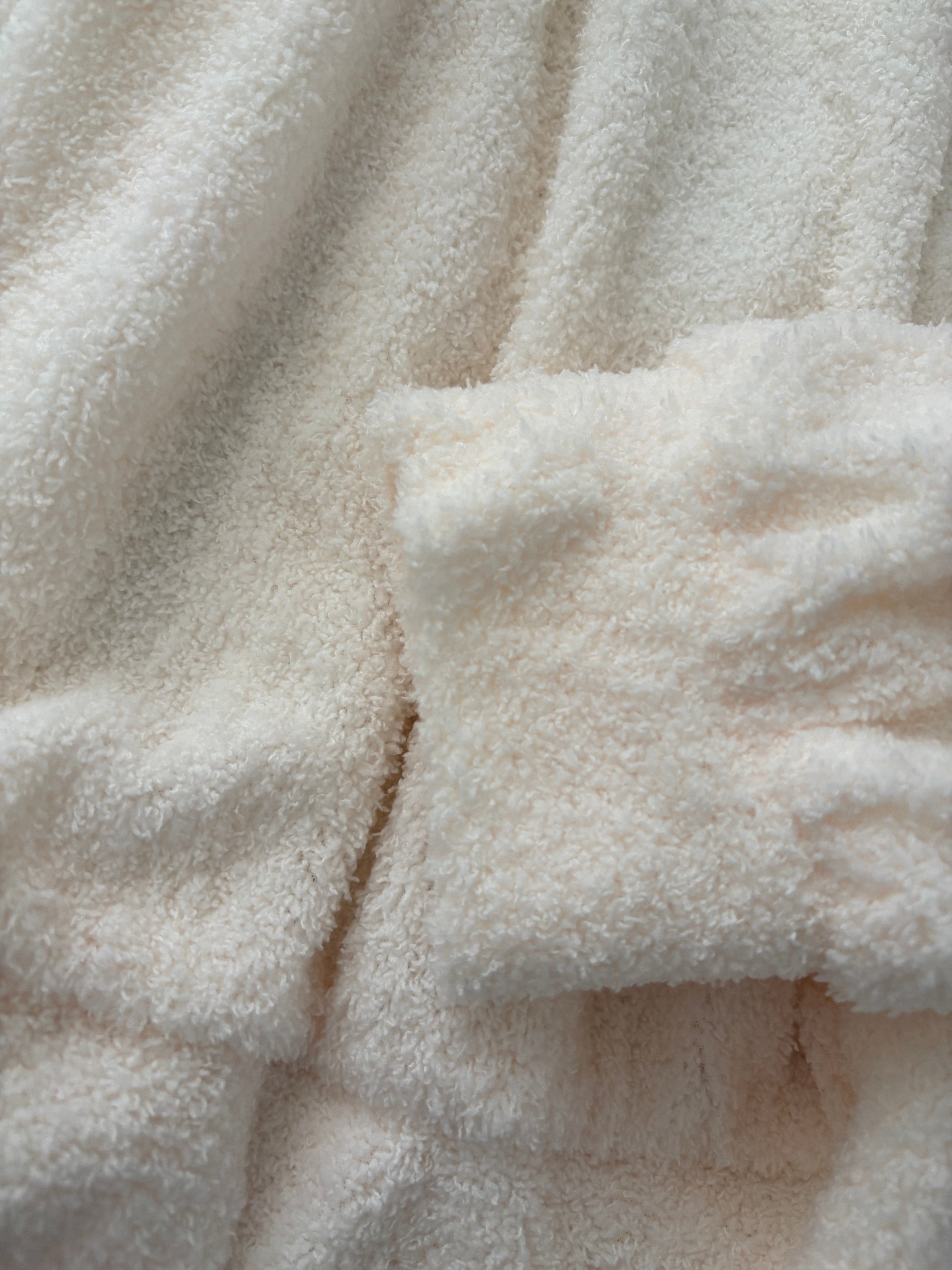 Cream white fluffy off-shoulder big bow pullover