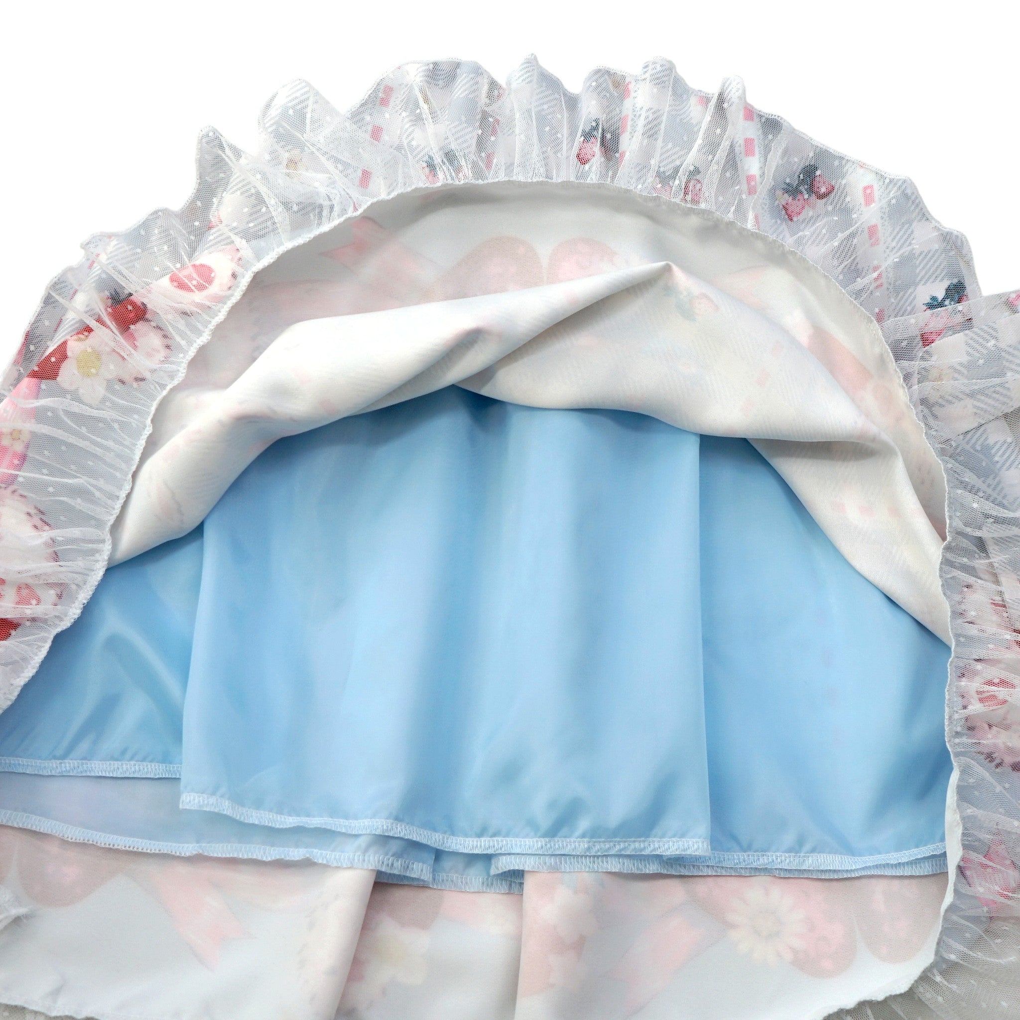 Kawaii Rabbit Strawberry Plaid Lolita JSK Dress with Gingham Print Lace Trim