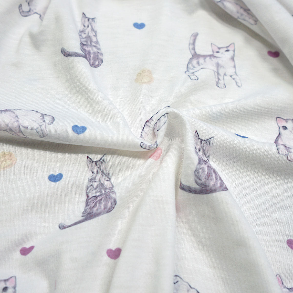 Kawaii Cat Print Ruffle Pajama Set – Sleeveless Crop Top & Bloomers Loungewear for Women