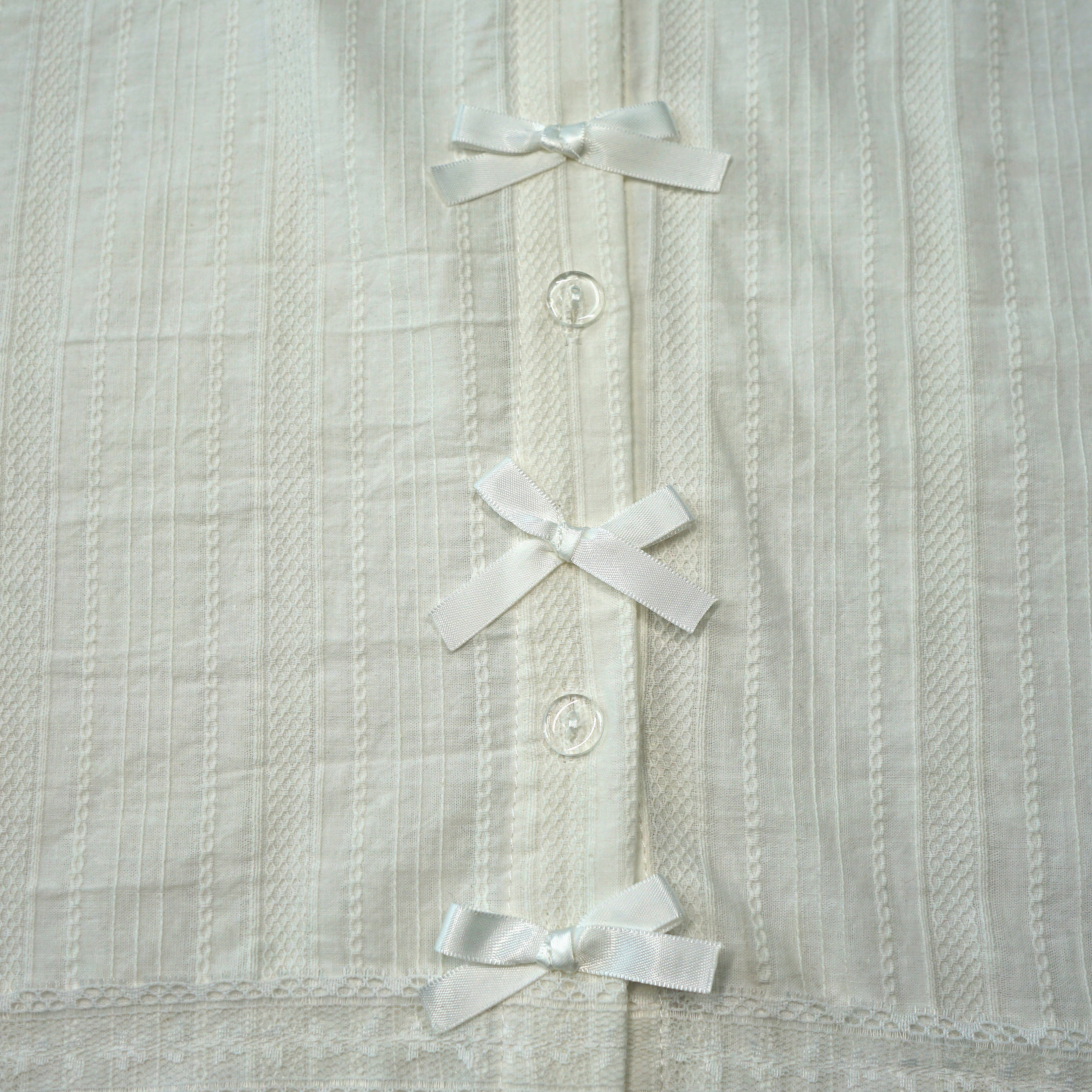 Gothic Lolita Black Blouse with Lace Collar and Bows Vintage Ruffle Long Sleeve Shirt