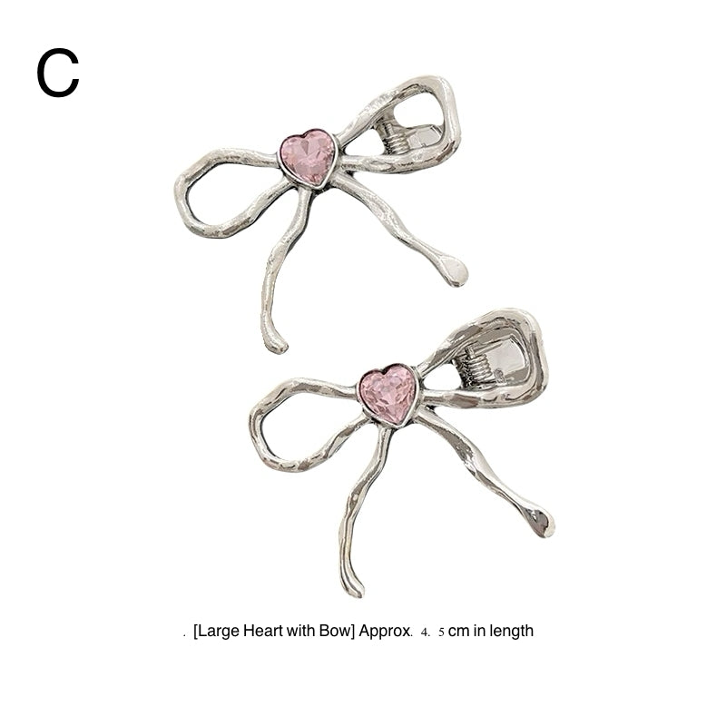 Beautiful heart shape accessory cute barrettes butterfly hair clip for teens