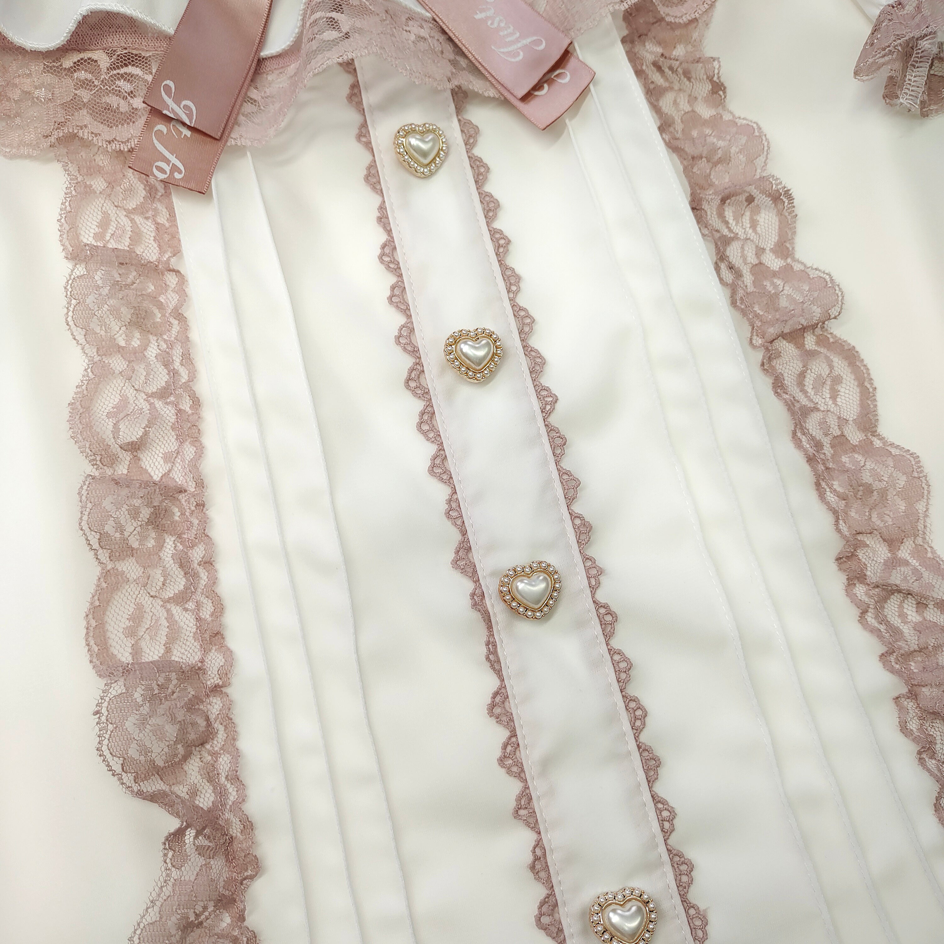 Sweet Lolita Lace Off-Shoulder Blouse with Ruffle Bow Gothic Cute Top Kawaii Ruffle Shirt