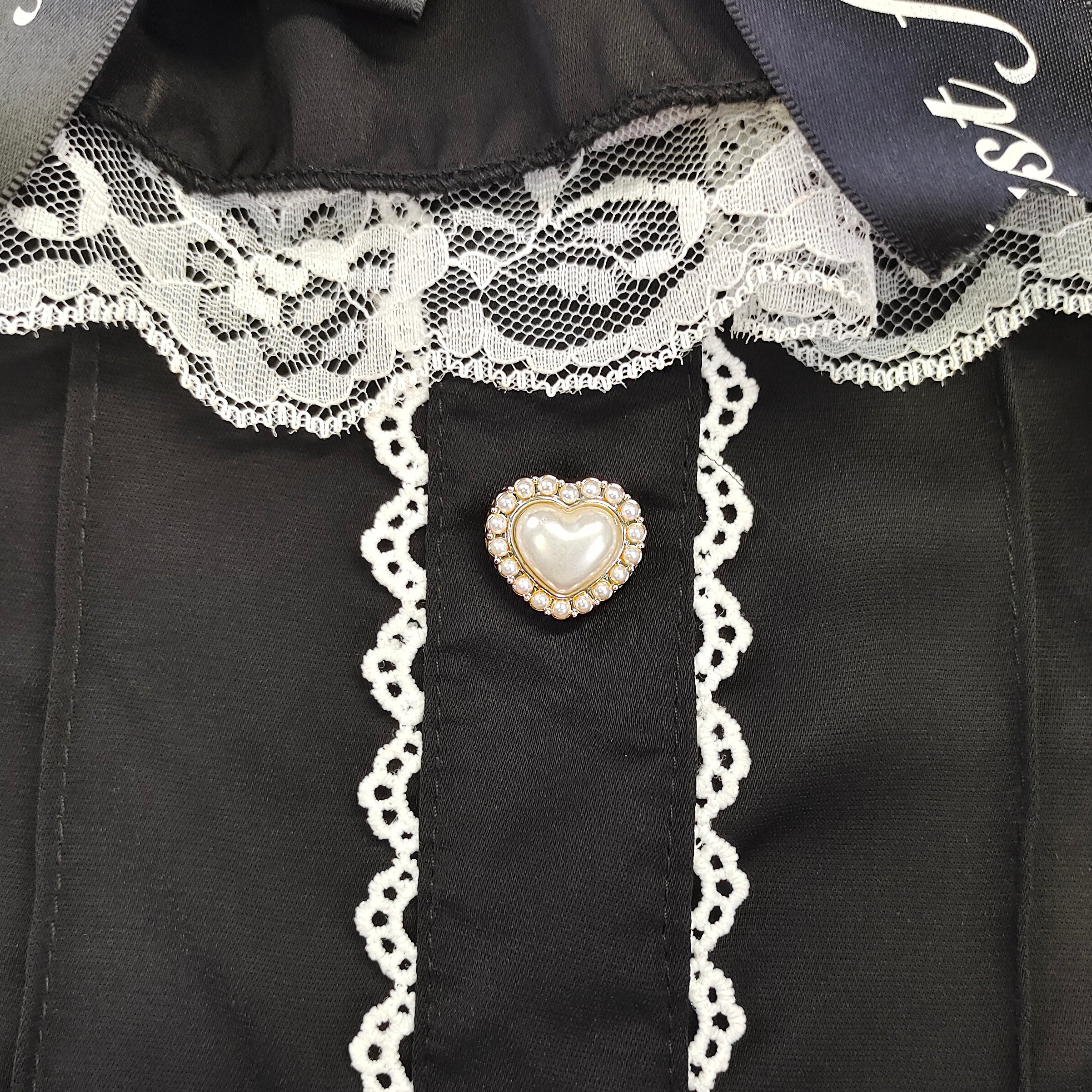 Sweet Lolita Lace Off-Shoulder Blouse with Ruffle Bow Gothic Cute Top Kawaii Ruffle Shirt