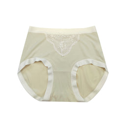 Women's Flower Embroidery Underwear With Bow Soft Cotton Panties
