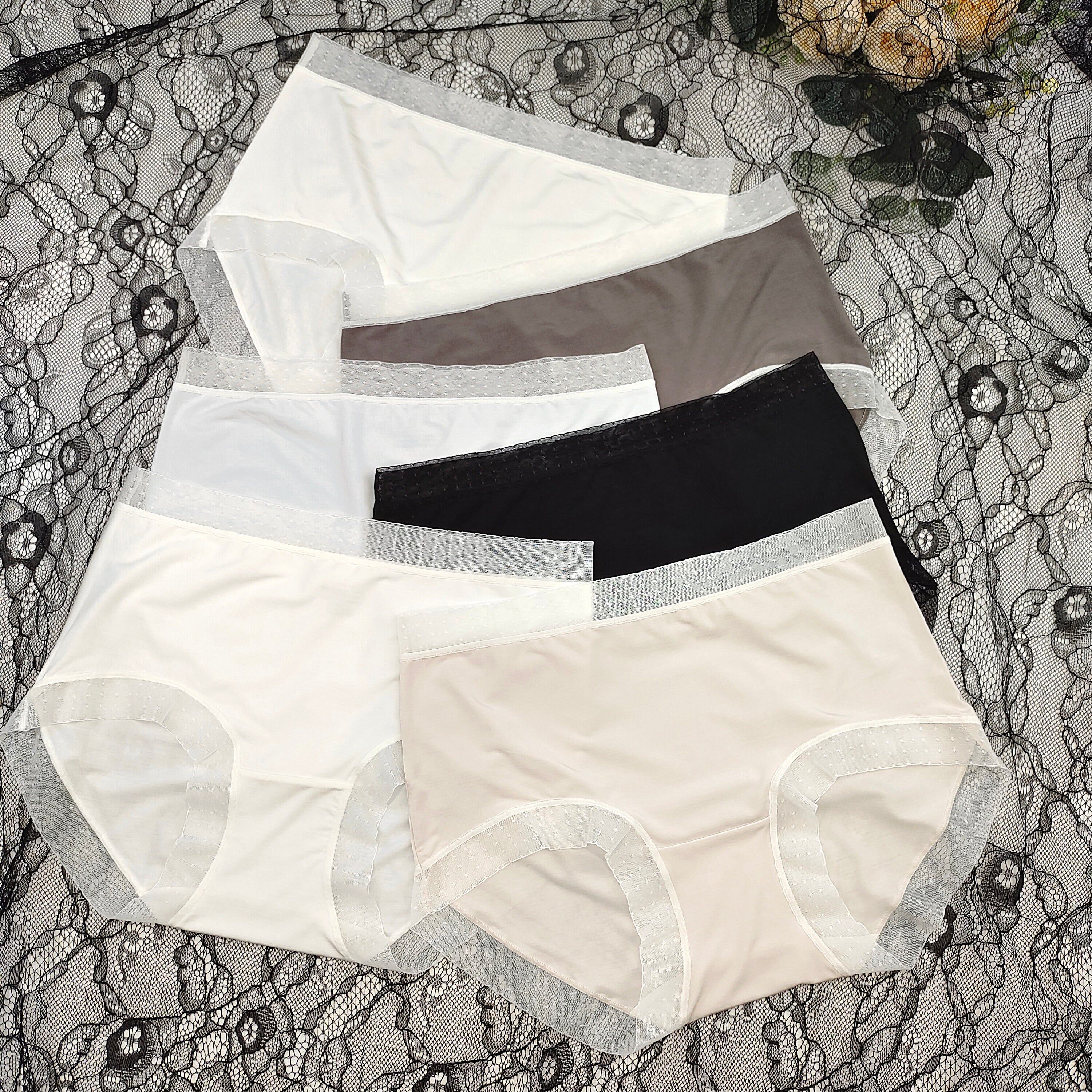 Elegant Underwear Women Briefs Underpants Lace Hipster Multipack 6 Packs