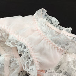 Woman's Panties With Bow Good Quality Sexy Floral Embroidered Lace Briefs 2 Packs