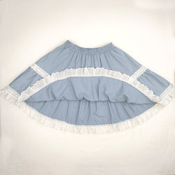 Sweet Lolita High Waist Mini Skirt Kawaii Lace Ruffle Bow A-line Skirt for Girls & Teens Harajuku Vintage Style
