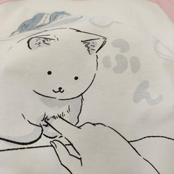 Harajuku Manga Graphic T-Shirt for Women Kawaii Cat Anime Print Short Sleeve Tee Loose Fit Raglan Top