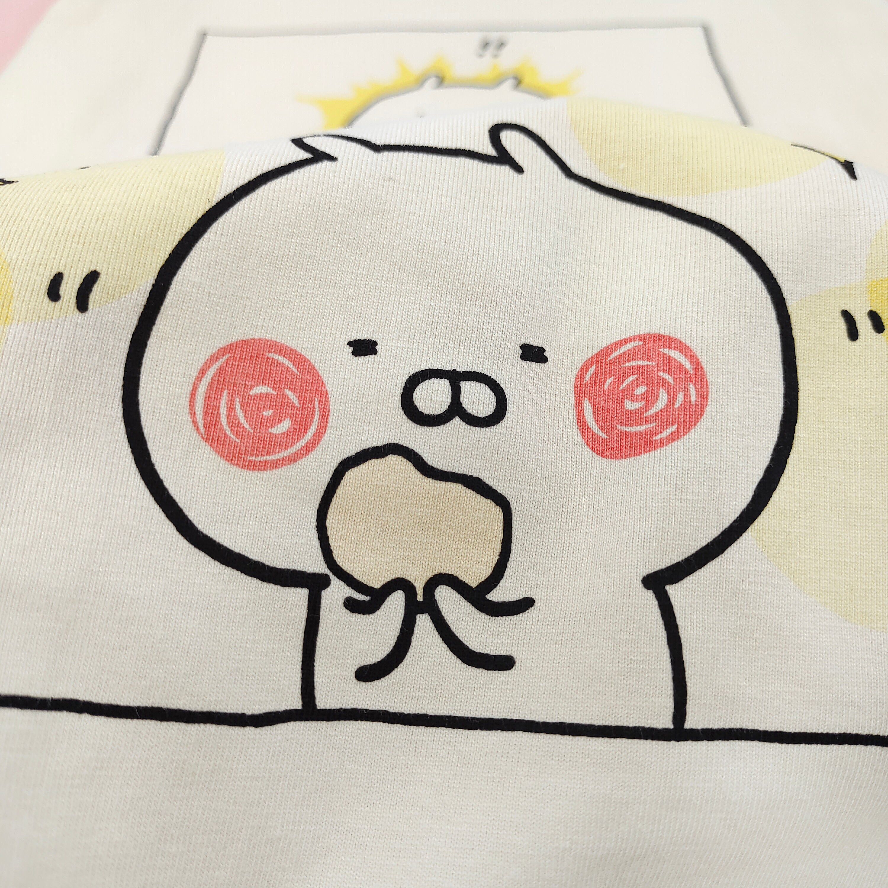 Kawaii Cartoon Comic Panel T-Shirt Harajuku Loose Fit Raglan Sleeve Top Cute Graphic Summer Tee for Women Girls