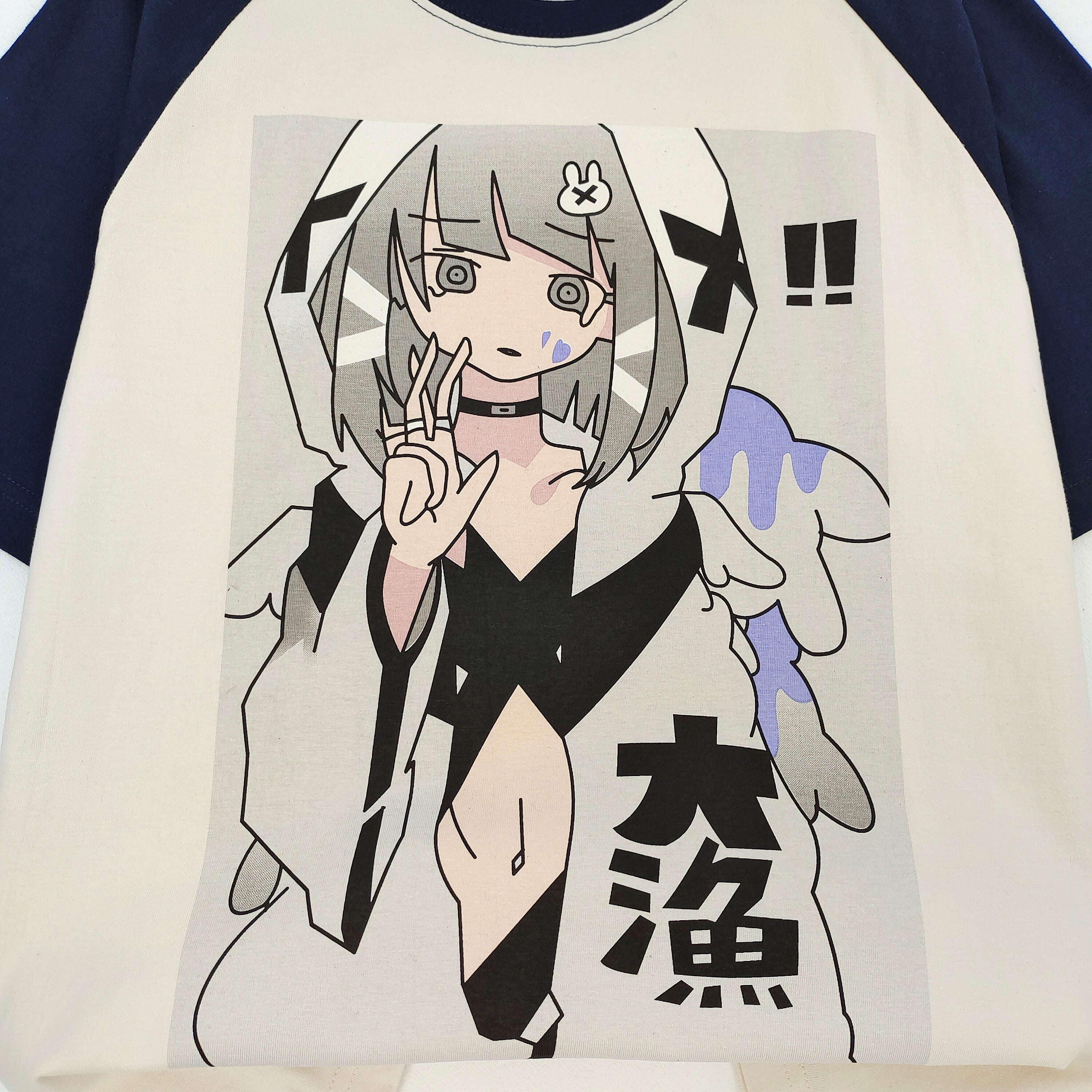 Oversized Graphic T-Shirt Teens Anime Style Short Sleeve Cotton Tee Japanese manga top