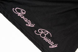 Gloomy Rabbit 2-Piece Kawaii Dress Set Graphic Tee Spaghetti Strap Black Cartoon Dress