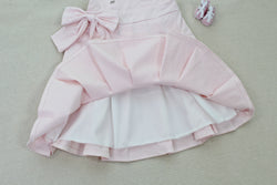 Kawaii Bear Rabbit Suspender Skirt Pleated Jumper Dress with Ears and Bow for Girls or Cosplay