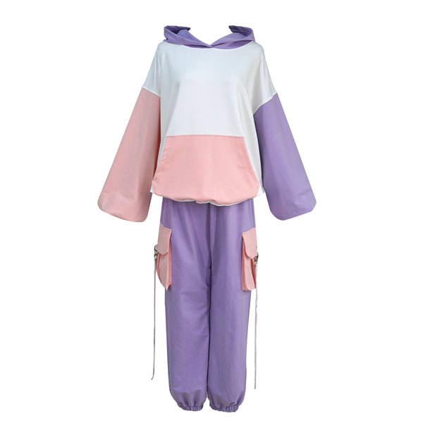 kawaii cargo pants Harajuku joggers purple harem pants goth streetwear