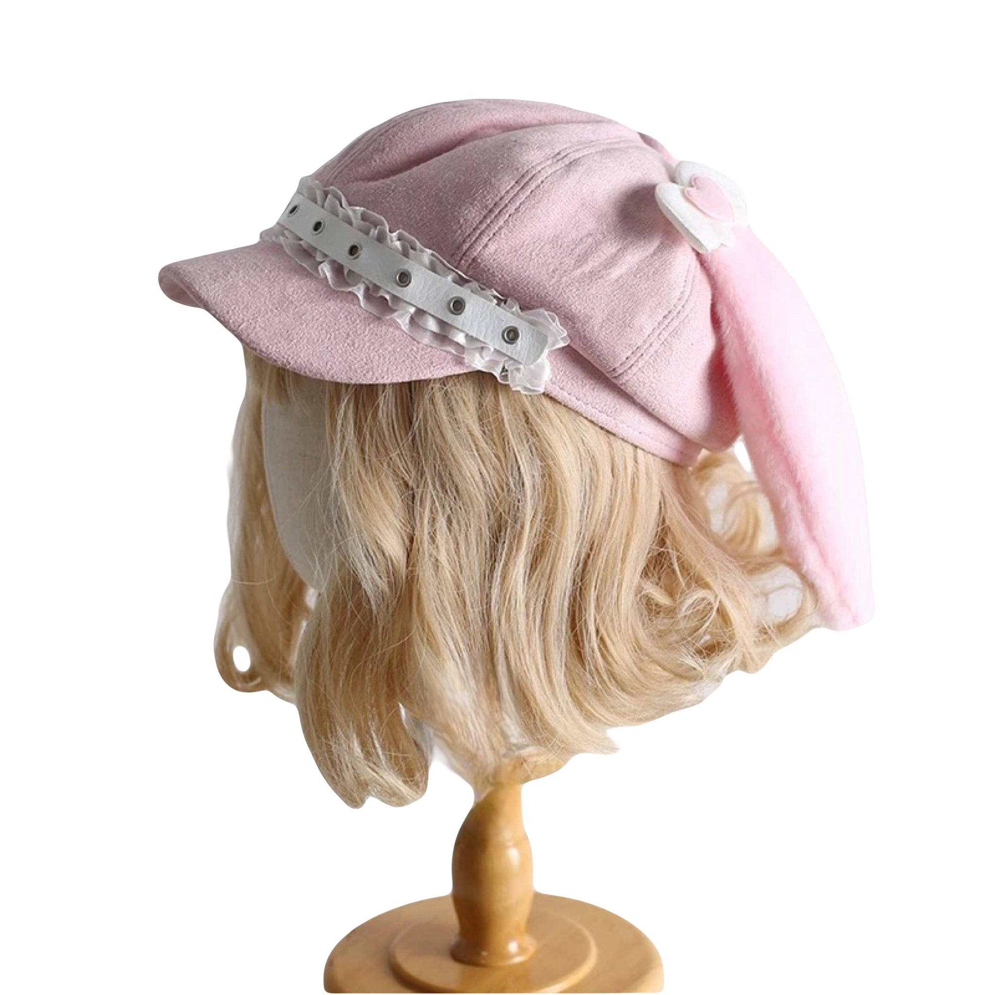 cute cosplay hat Japanese fashion hat pastel rabbit ear cap