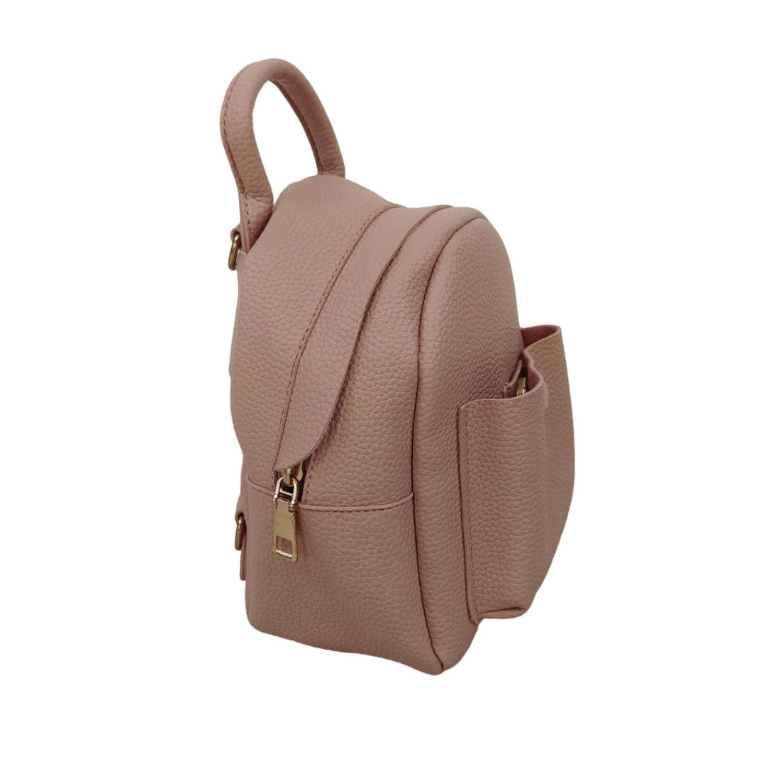 cute pink leather backpacks Mini Pink Backpack Purse Women's Small Faux Leather Daypack Cute Fashi