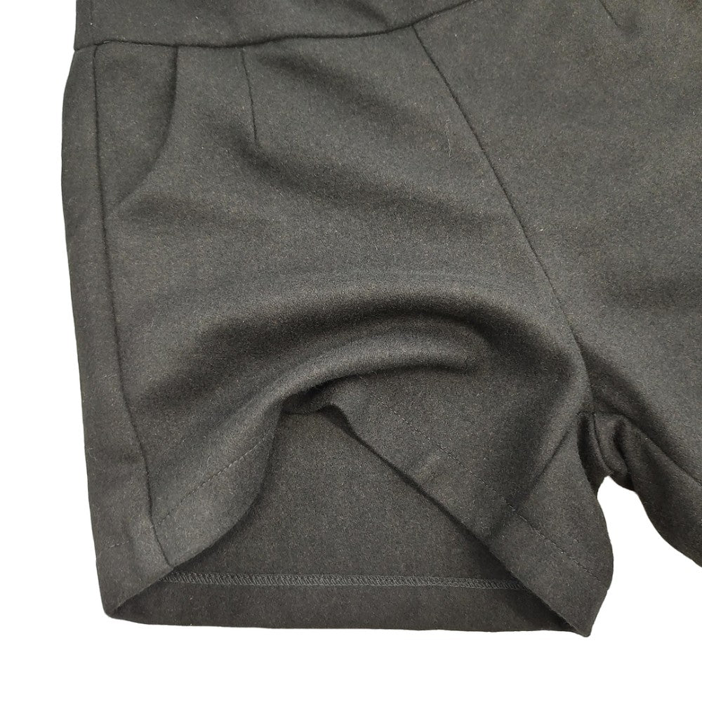 Black High Waist Shorts with Pockets Casual Elastic Waist Cotton Blend Bottoms