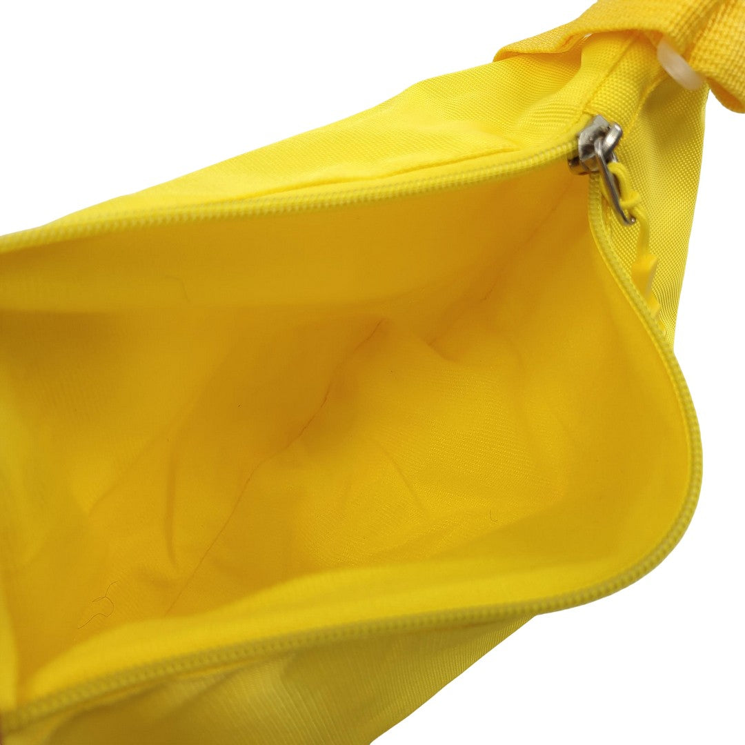 Kawaii Yellow Banana Crossbody Bag with Smiling Face Cute Novelty Shoulder Bag
