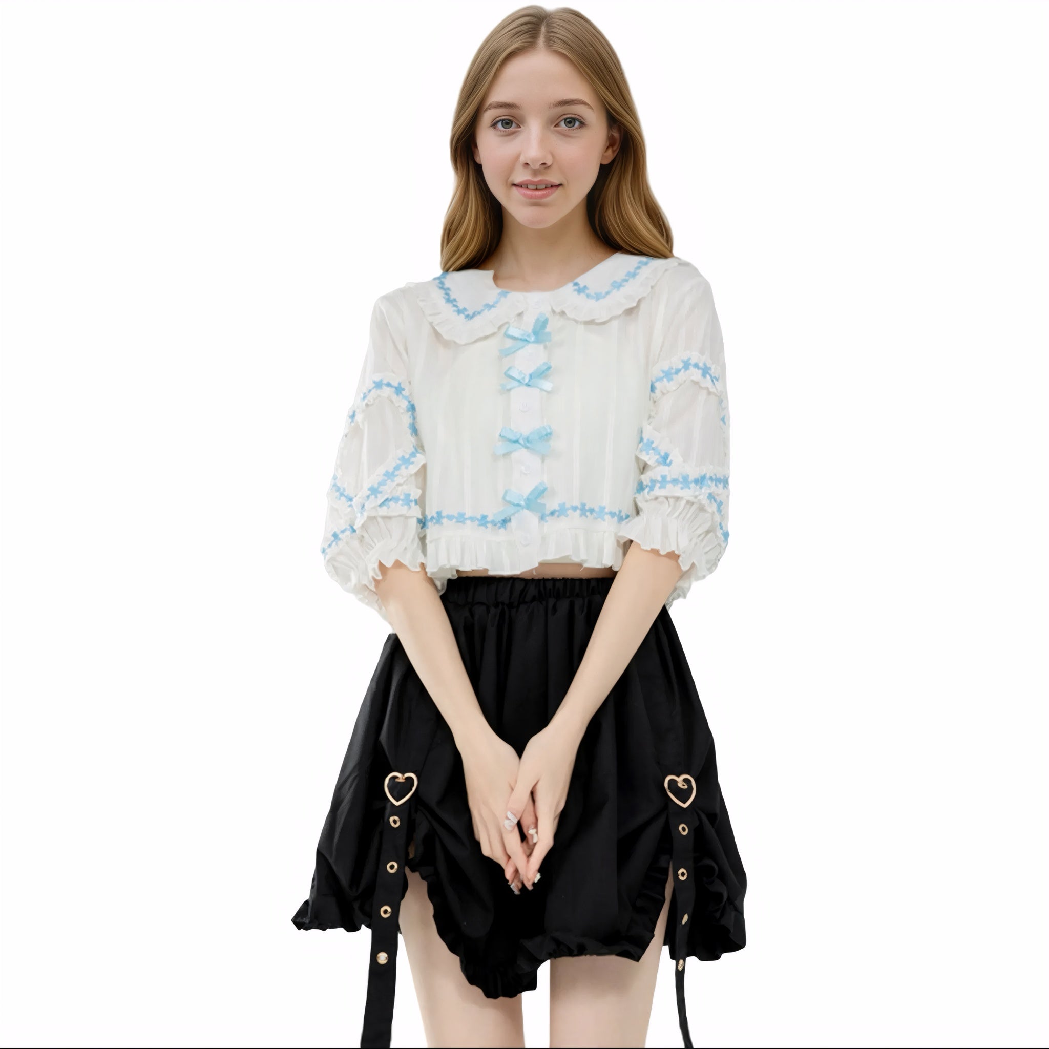 lovely cute girls middle soft summer shirt special design