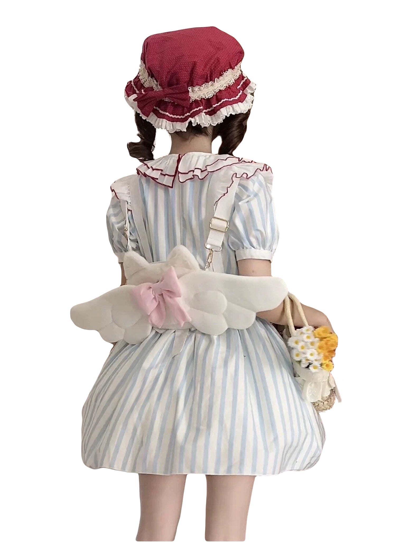 PVC cosplay bag gothic angel devil wing backpack