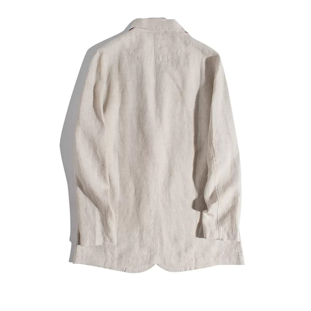 Women’s 100% Linen Casual Blazer Lightweight Artistic Loose-Fit Long Sleeve Jacket