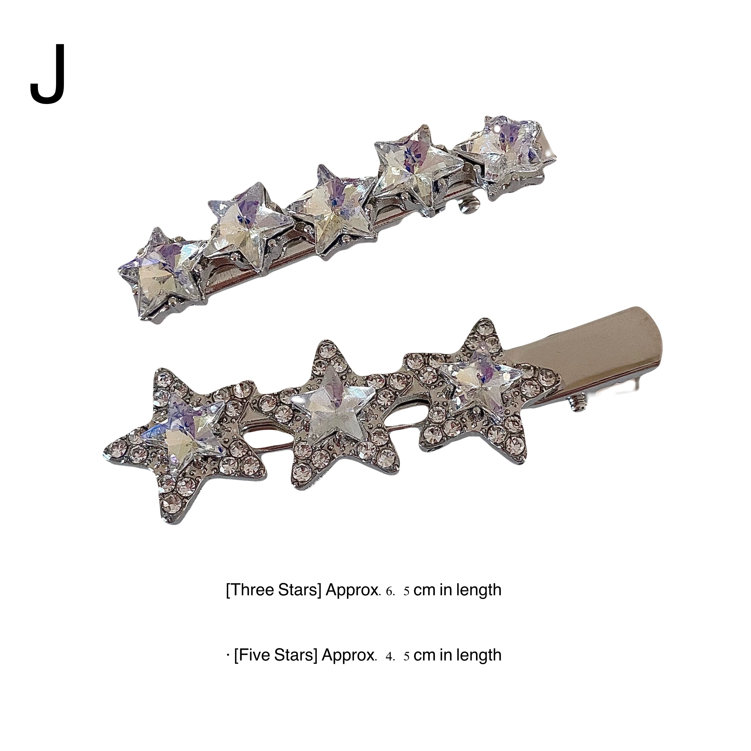 Kawaii Crystal Hair Clips for Girls – Cute Star, Butterfly, Heart, Bow, Flower Barrettes – Korean Style Metal Hair Accessories