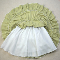 Kawaii Layered Cake Skirt for Teen Girls Japanese Lolita Bow Lace Mini Skirt with Elastic Waist