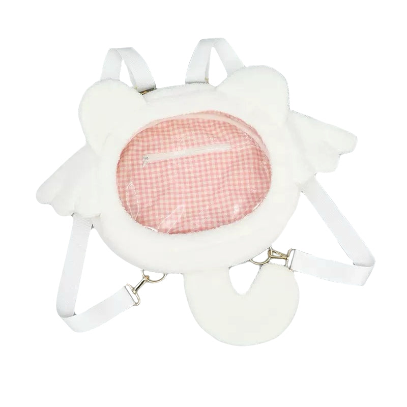 Transparent Clear PVC Cosplay Ita Backpack White anime backpack