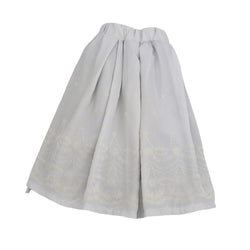 Kawaii Bow Embroidered Skort Women Lolita Style Chiffon Layered Mini Skirt with Shorts