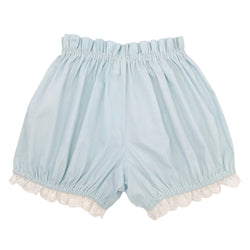 Light blue lolita bloomers shorts with lace trim