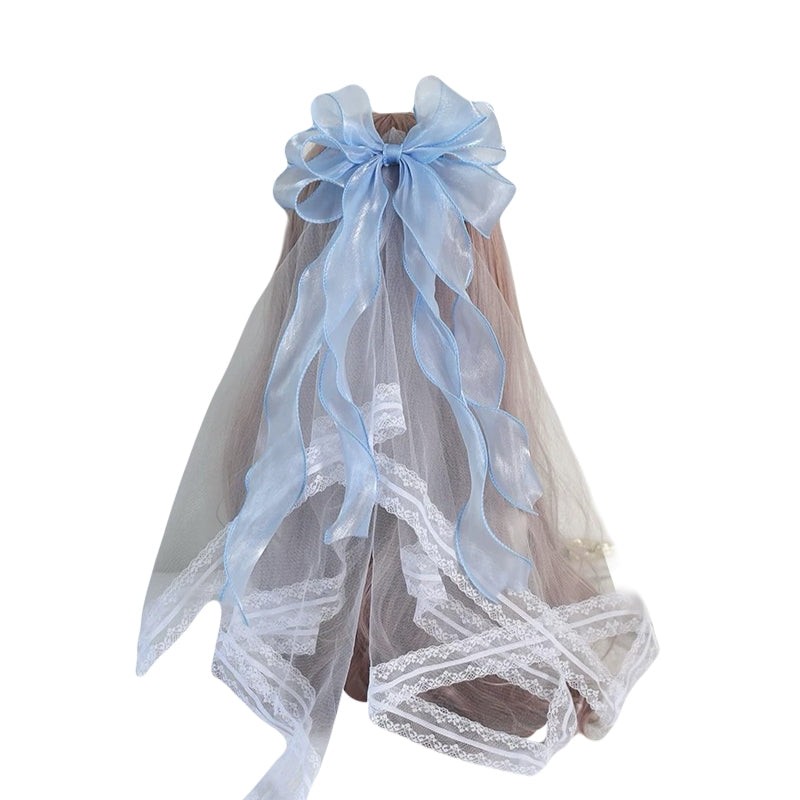 lace bridal veil cosplay Japanese Lolita accessory