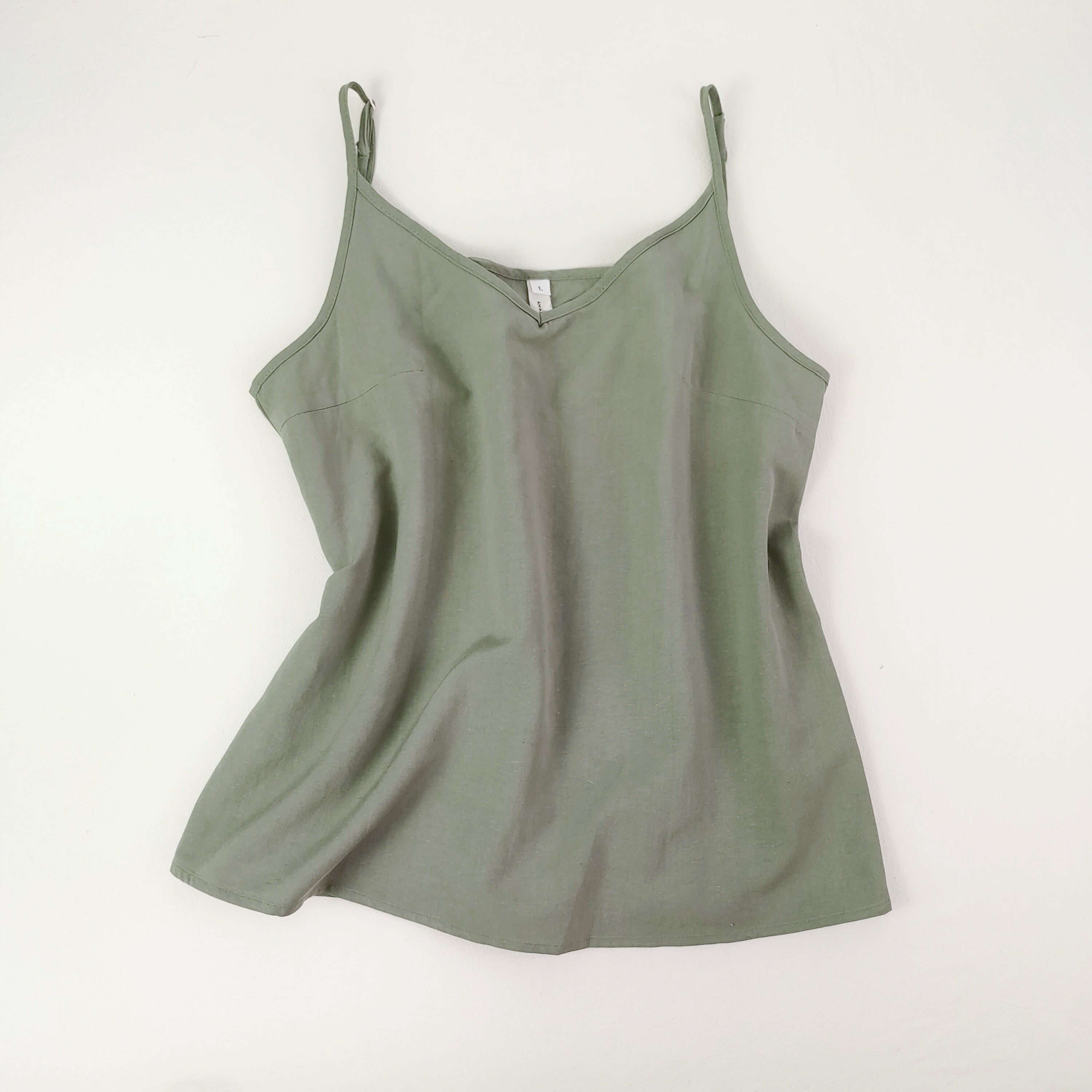 Women’s Summer Linen V-Neck Camisole Tank Top Loose Casual Elegant Sleeveless Blouse