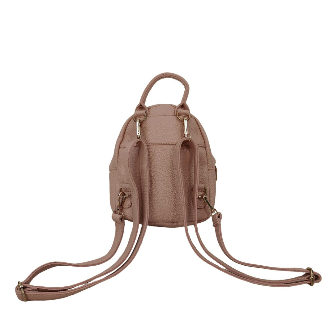 Mini Pink Backpack Purse Women’s Small Faux Leather Daypack Cute Fashion Shoulder Bag