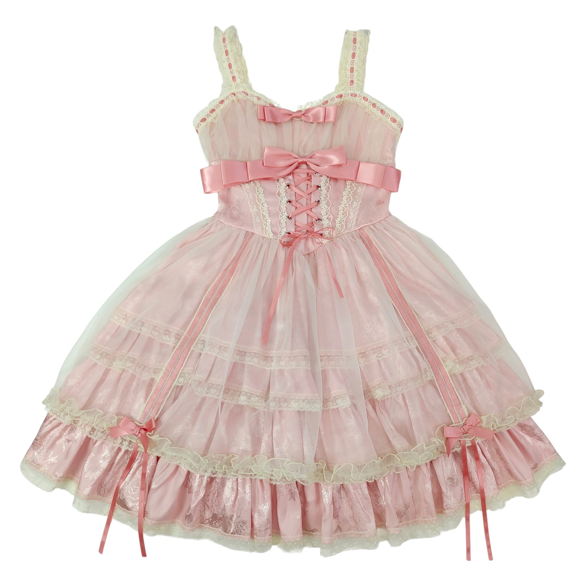 Elegant Lolita Ruffle Dress with Detachable Sleeves Lace Layered Cocktail Party Dress