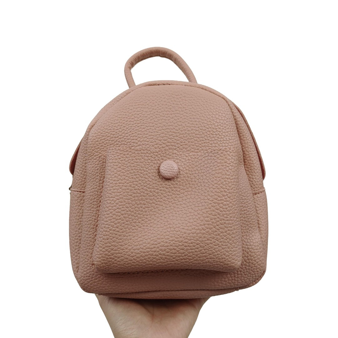 Mini Pink Backpack Purse Women’s Small Faux Leather Daypack Cute Fashion Shoulder Bag