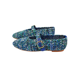 colorful summer flats PP knit upper flats soft sheepskin insole shoes European size 35-40 shoes