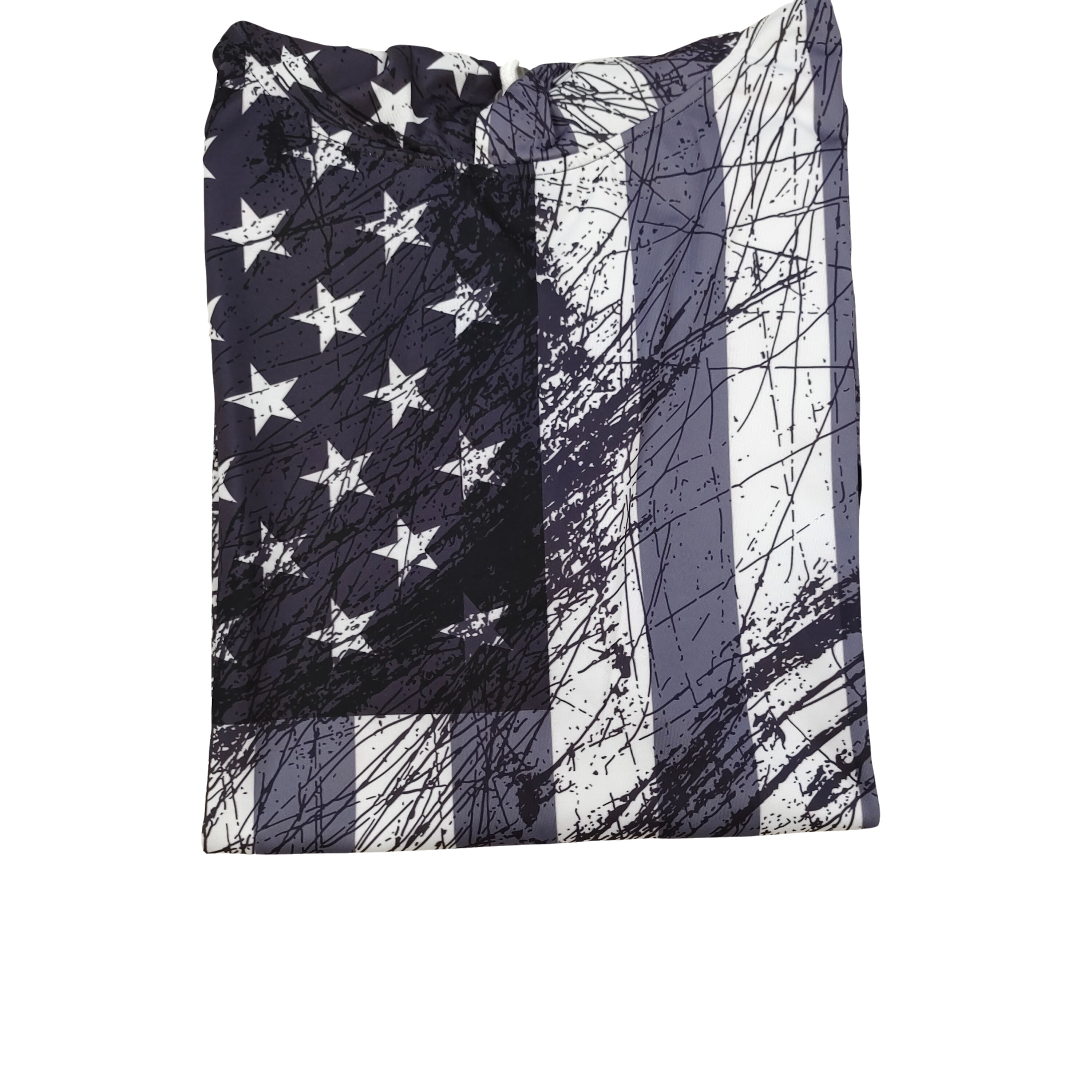 Grunge American Flag Hoodie US Street Style Graphic Pullover Unisex One Size Cotton Sweatshirt